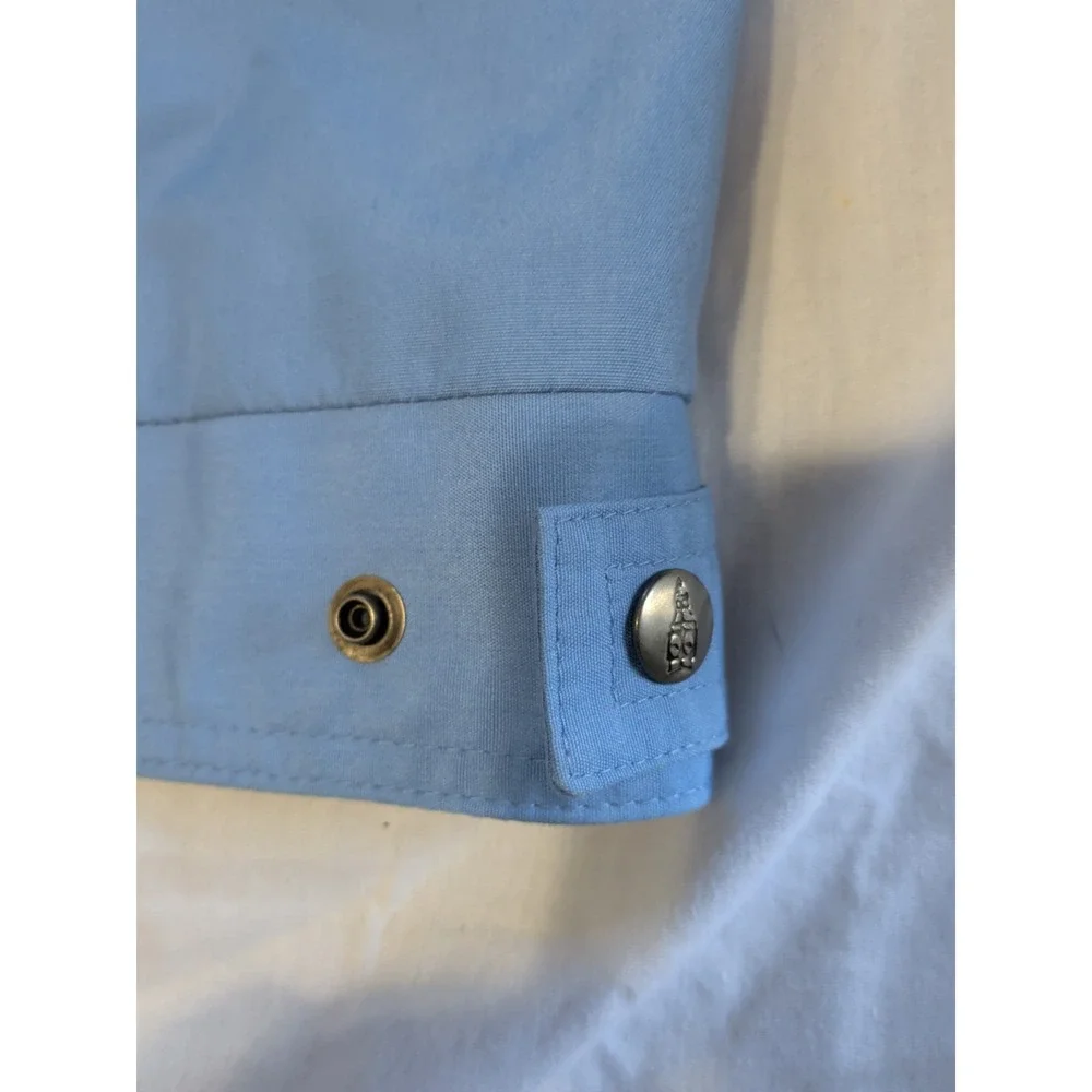 LONDON FOG MEN'S OUTDOORS ZIPPERED BLUE JACKET 40R